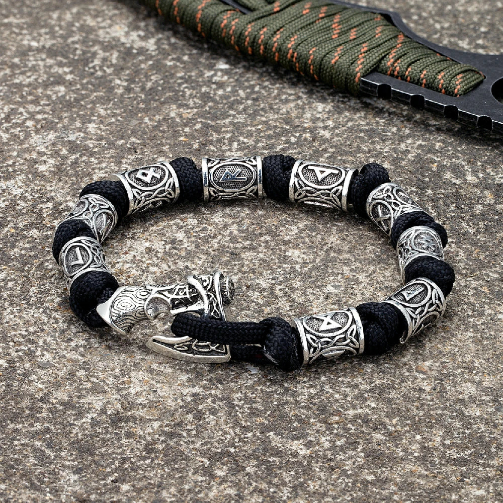 Viking Axe Paracord Wrap Bracelet