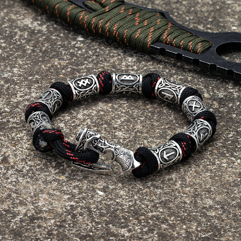 Viking Axe Paracord Wrap Bracelet