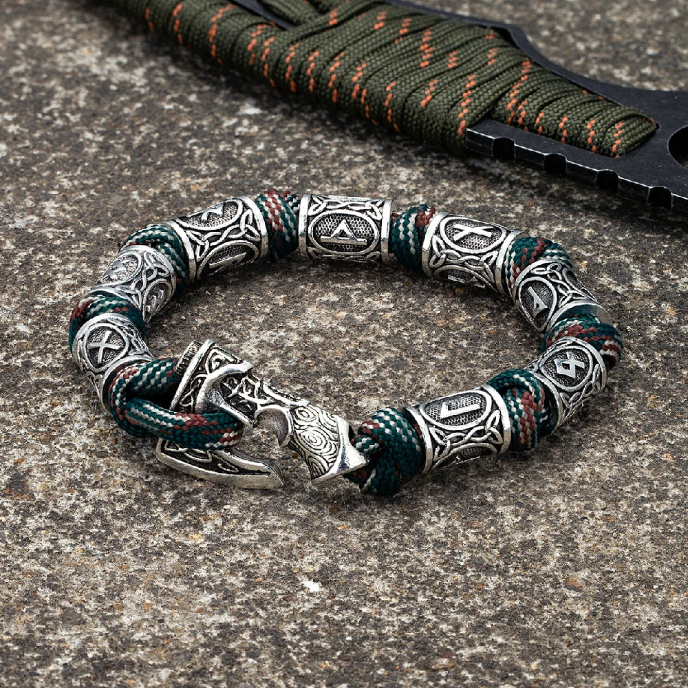 Viking Axe Paracord Wrap Bracelet