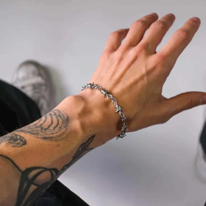 Barbed Wire Choker Bracelet