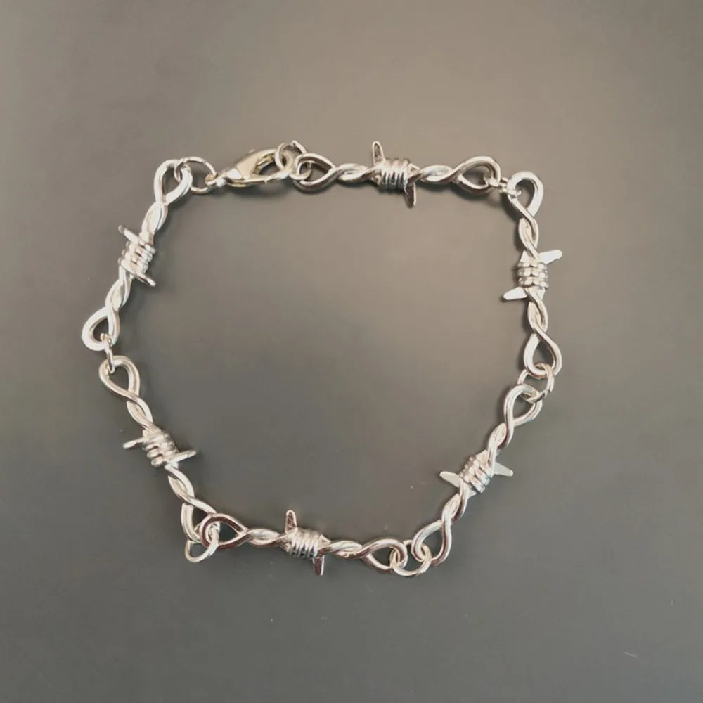 Barbed Wire Choker Bracelet