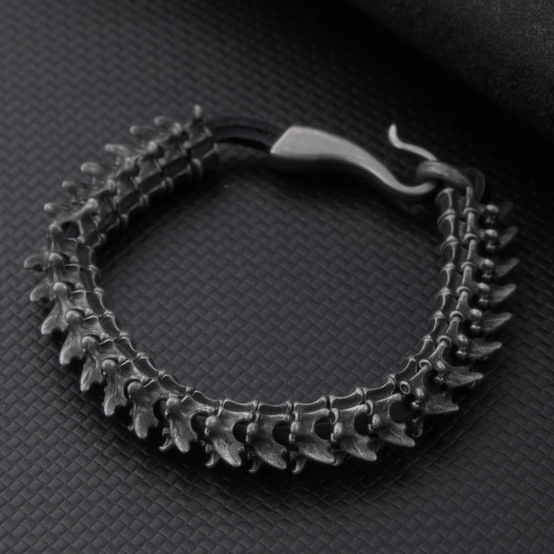 Dark Gothic Dragon Spine Bracelet