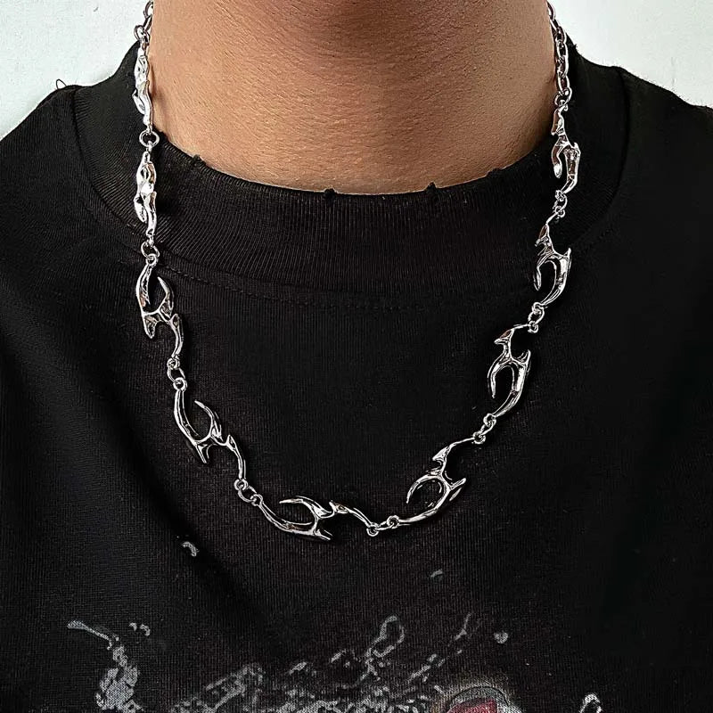 Punk Thorn Choker Necklace