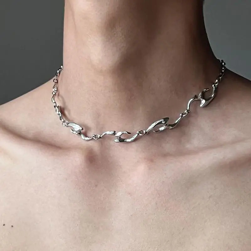 Punk Thorn Choker Necklace
