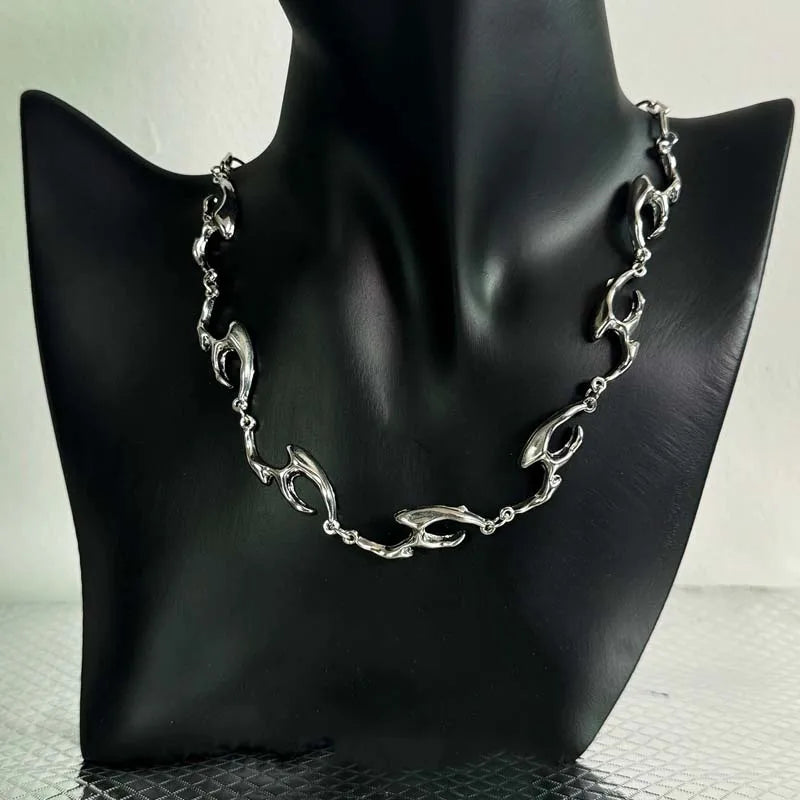 Punk Thorn Choker Necklace