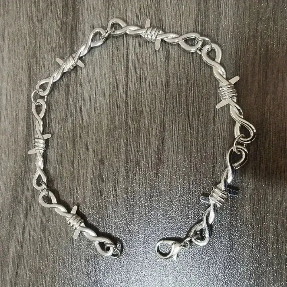Barbed Wire Choker Bracelet