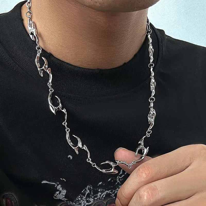 Punk Thorn Choker Necklace