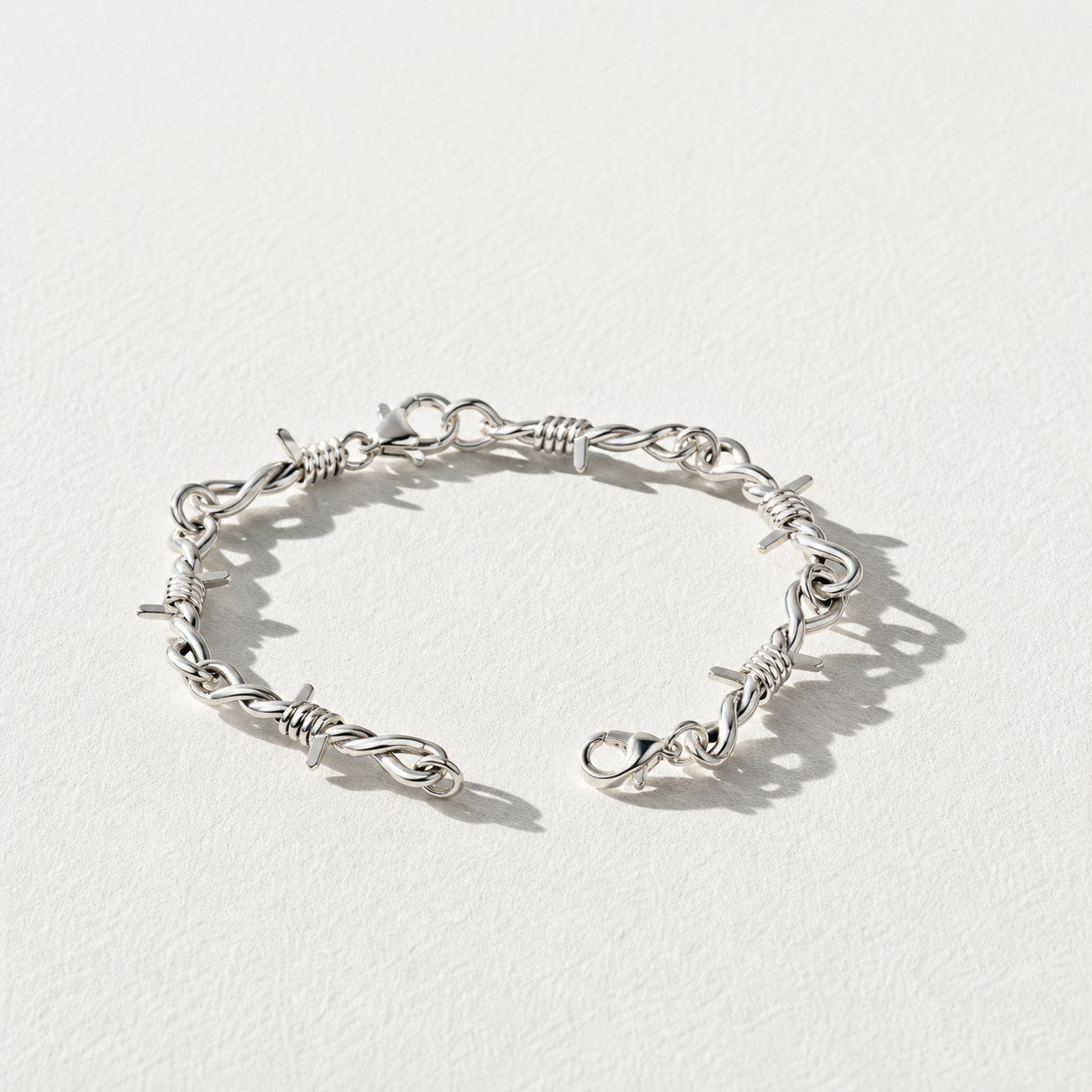Barbed Wire Choker Bracelet — Drokt studio detail