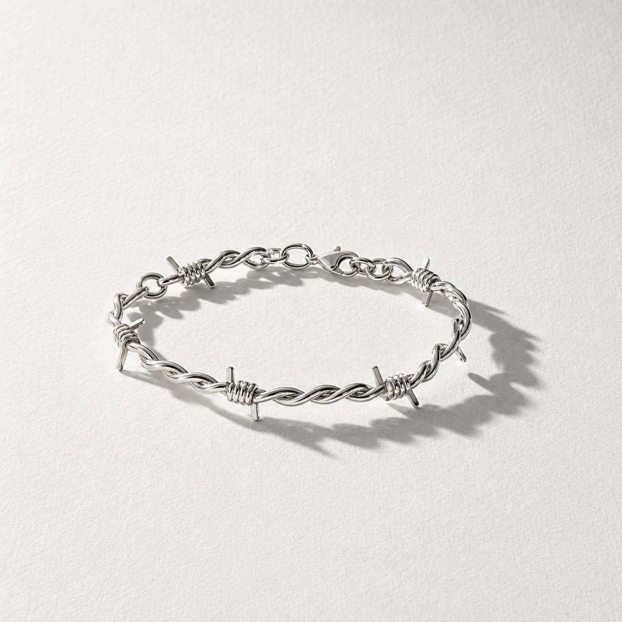 Barbed Wire Choker Bracelet — Drokt profile view
