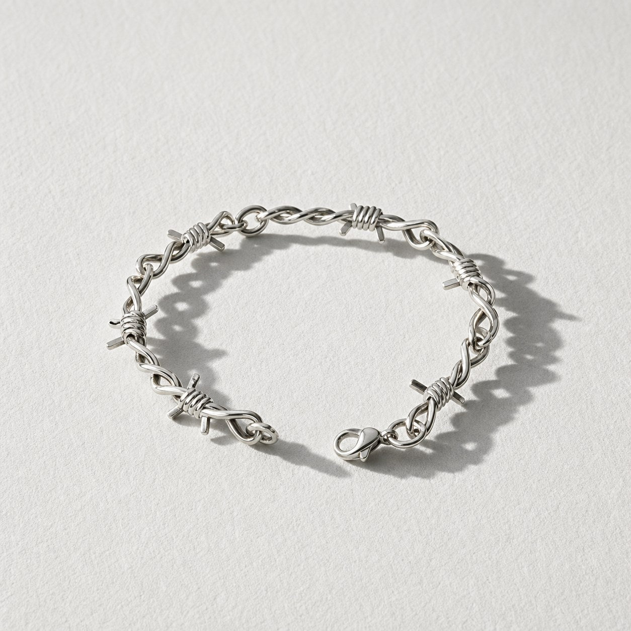 Barbed Wire Choker Bracelet — Drokt close detail