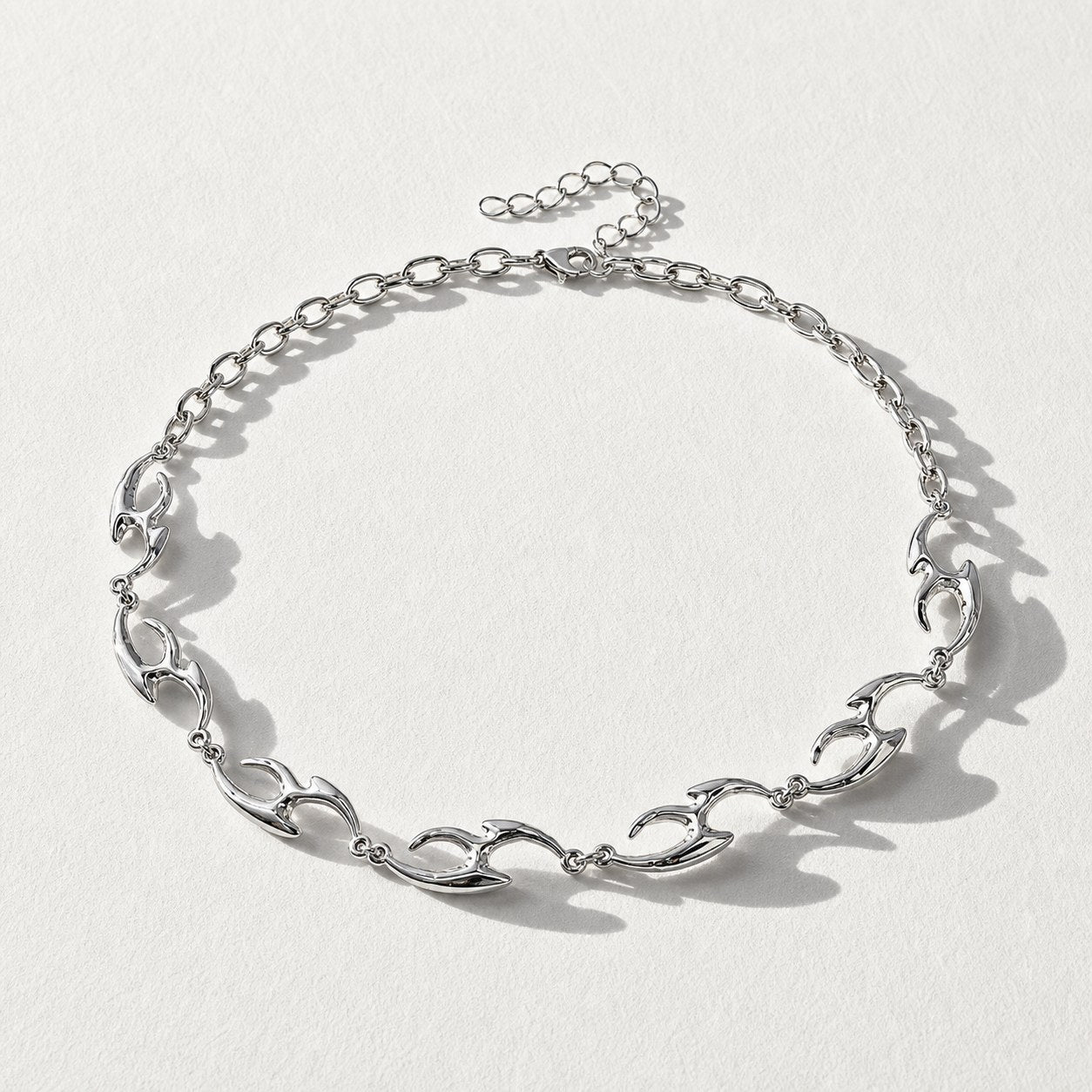 Punk Thorn Choker Necklace — Drokt studio detail