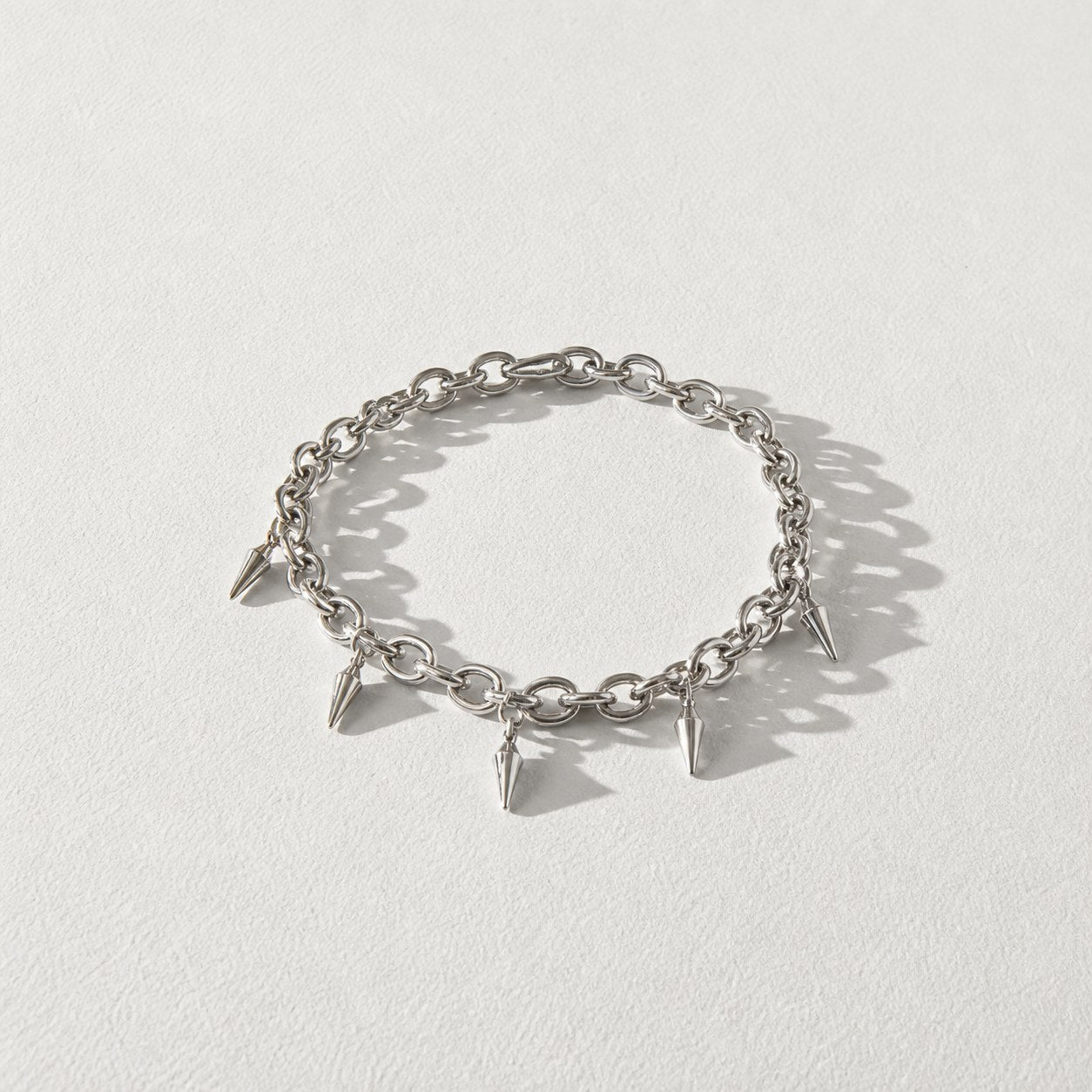 Punk Thorn Choker Necklace — spike chain — Drokt