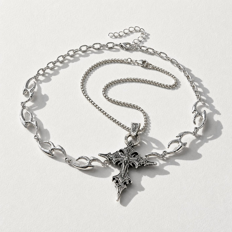 Neck Ritual — Choker + Cross