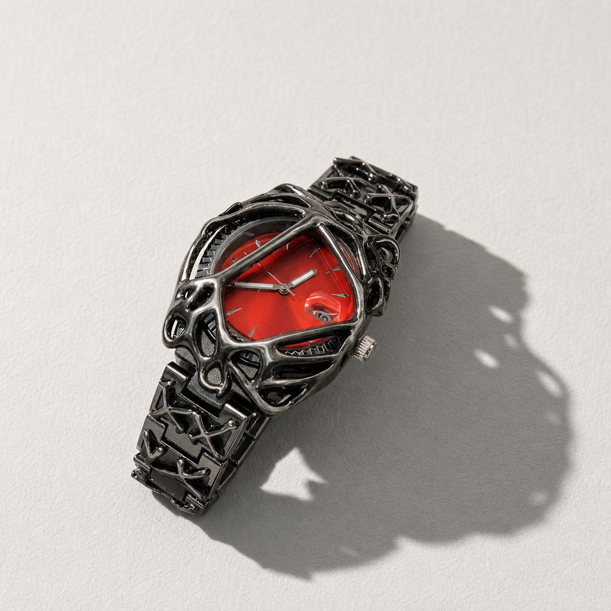Spiderweb Dial Statement Watch — Drokt close detail